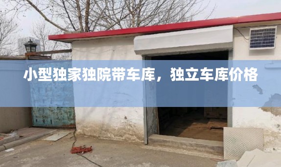 小型独家独院带车库，独立车库价格 