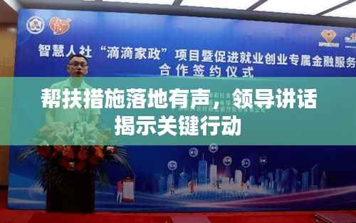 帮扶措施落地有声,领导讲话揭示关键行动