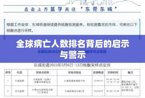 全球病亡人数排名背后的启示与警示